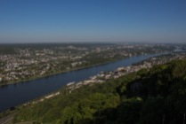Blick vom Drachenfels auf Bonn